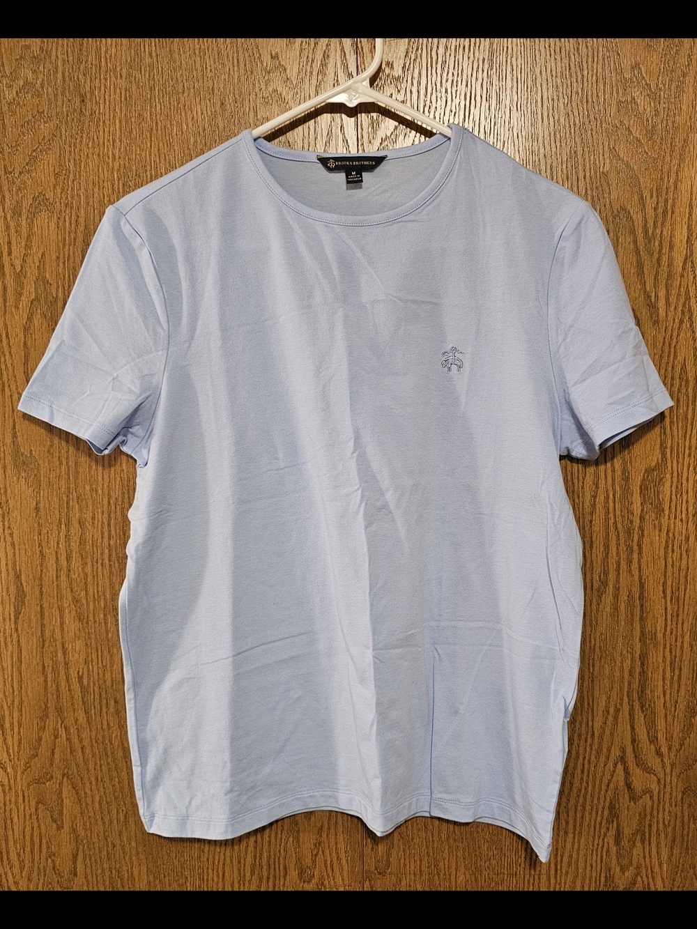 Brooks Brothers Light Blue Short-Sleeve Crewneck Tee